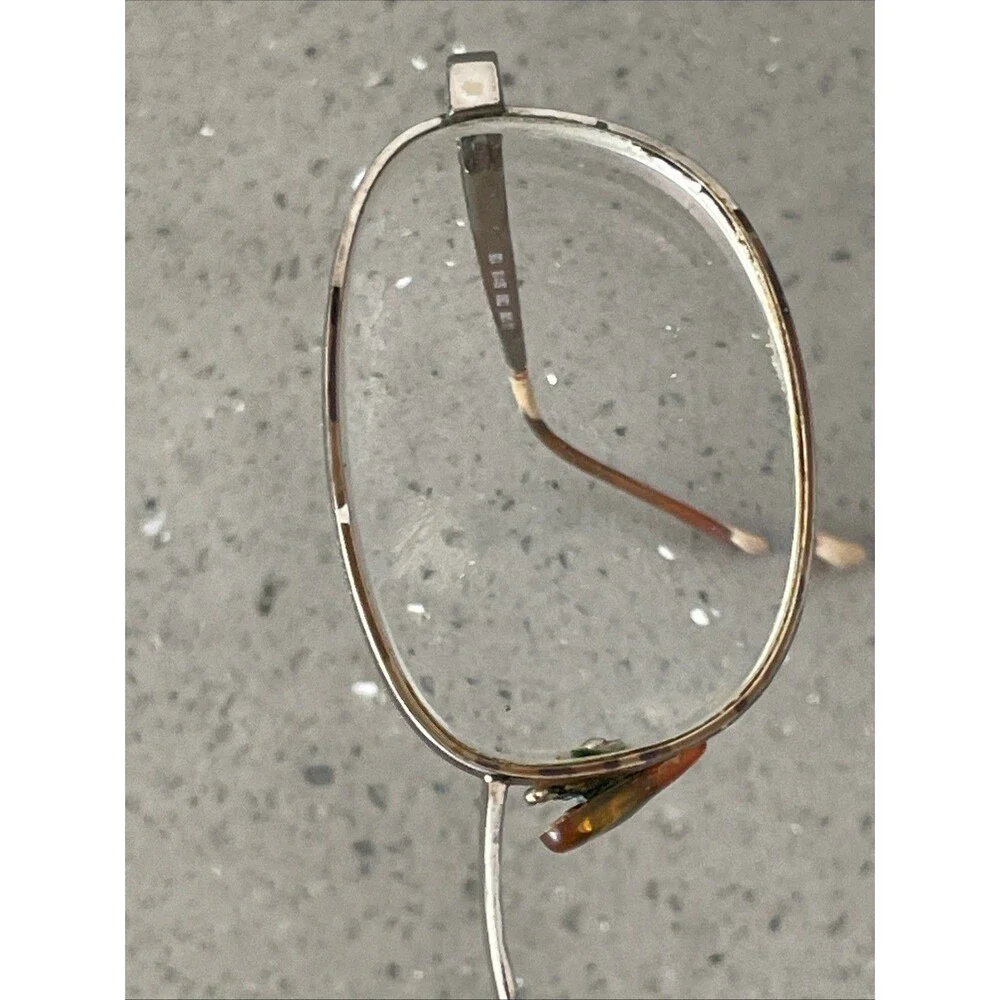 Luxottica Italy LU 1292 T293 50-18-135 Gold Eyeglasses Frames ONLY Full Rim Oval